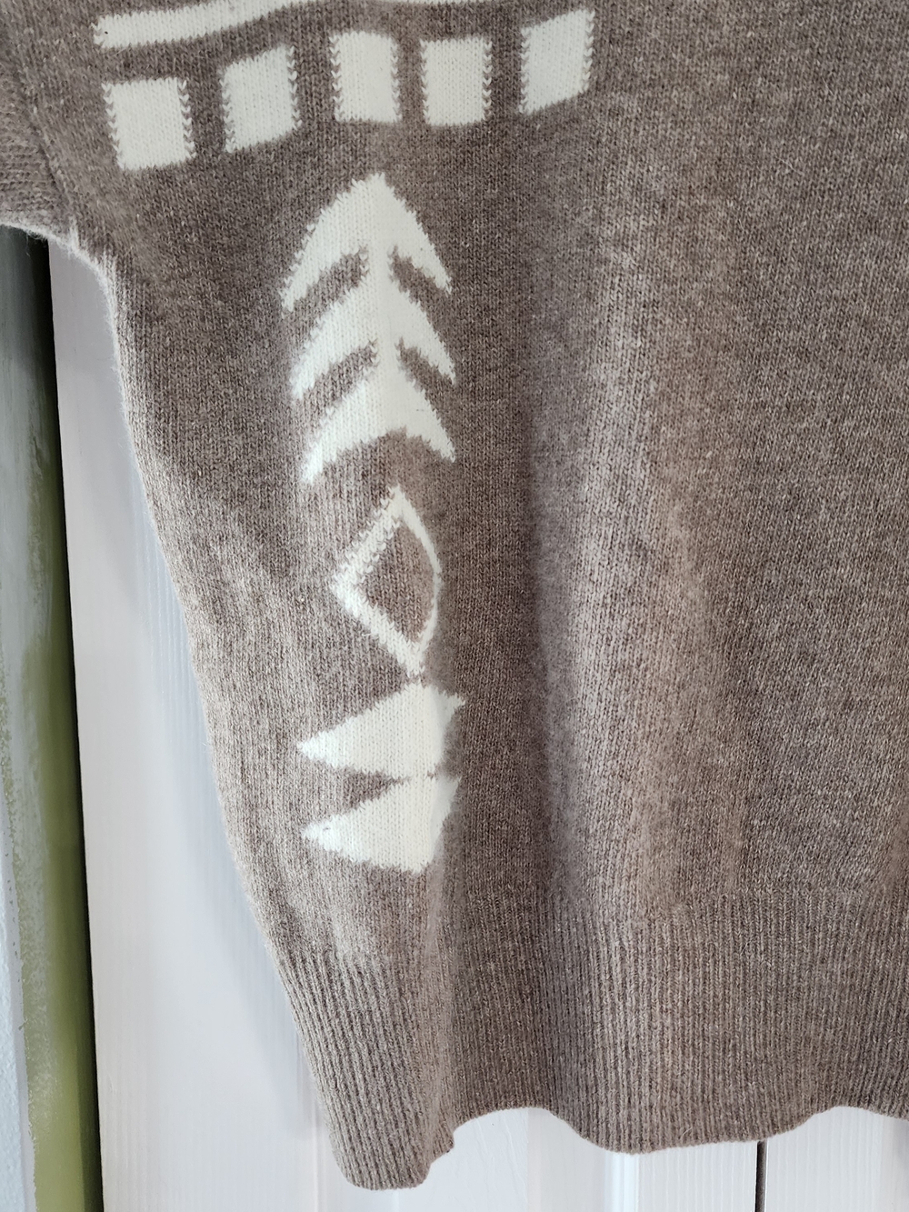 Vintage Luciano Soprani Wool Blend Geometric Sweater Made in Italy Size 42 - Picture 3 of 14